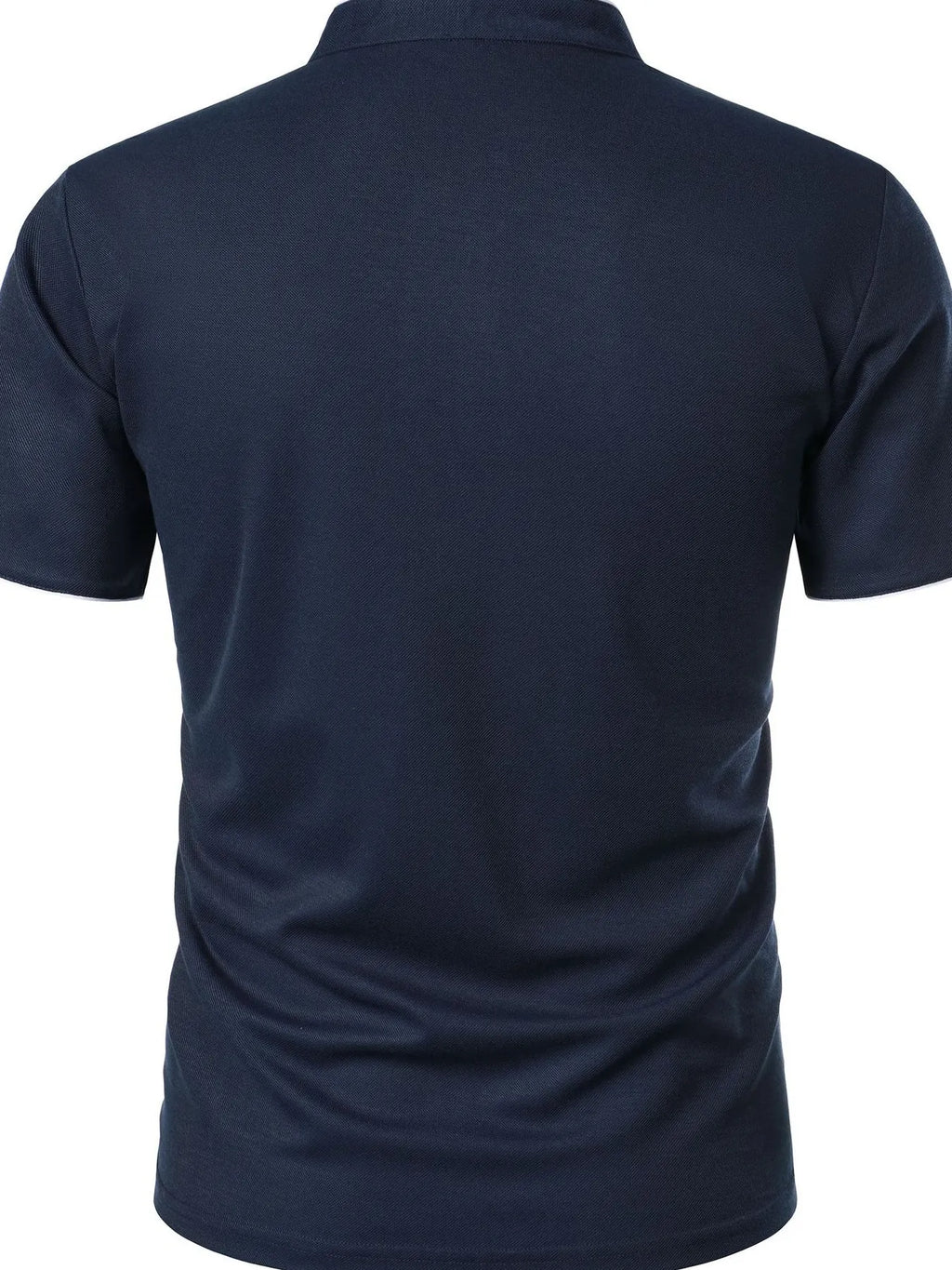 Men's Full Size Short Sleeve Contrast Trim Polo Plus Size | Tampa Bay Discounts