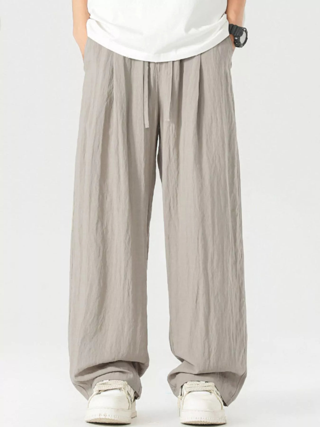 Men's Full Size Lightweight Wide Leg Pants Plus Size | Tampa Bay Discounts