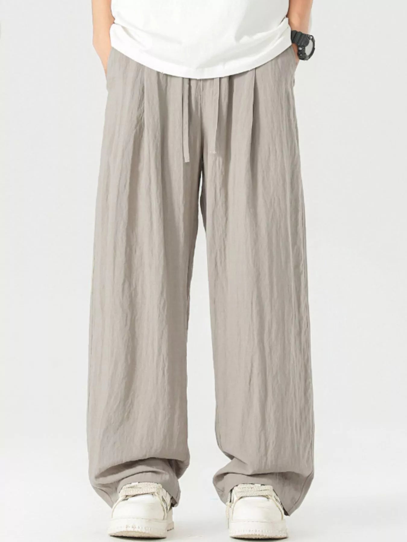Men's Full Size Lightweight Wide Leg Pants Plus Size | Tampa Bay Discounts