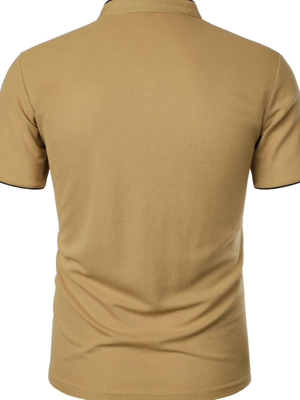 Men's Full Size Short Sleeve Contrast Trim Polo Plus Size | Tampa Bay Discounts