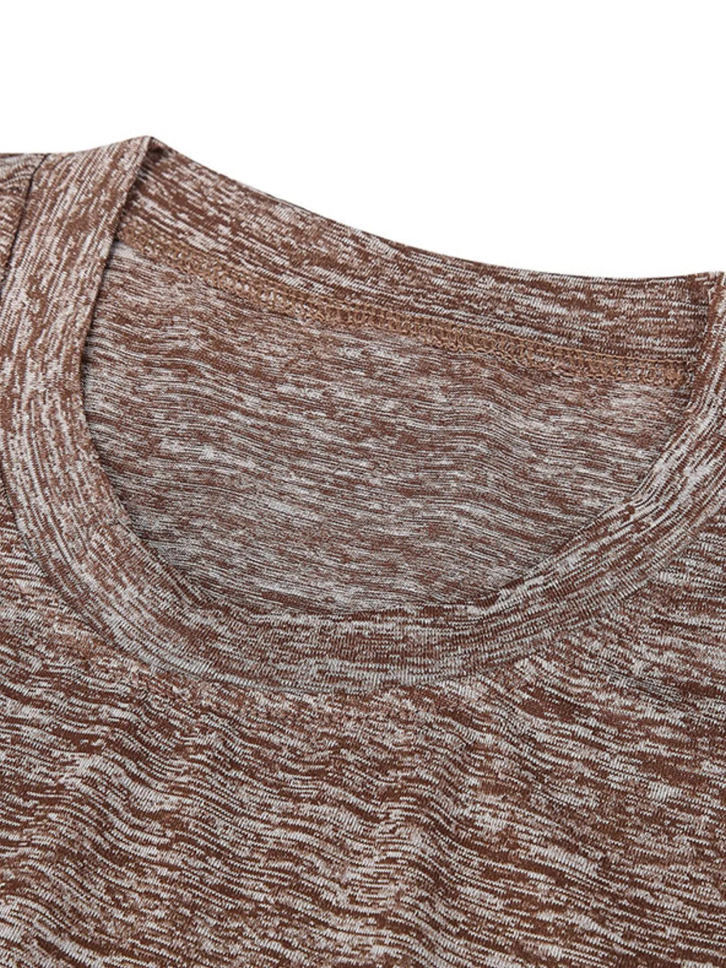 Men's Heathered Casual Round Neck T-Shirt | Tampa Bay Discounts