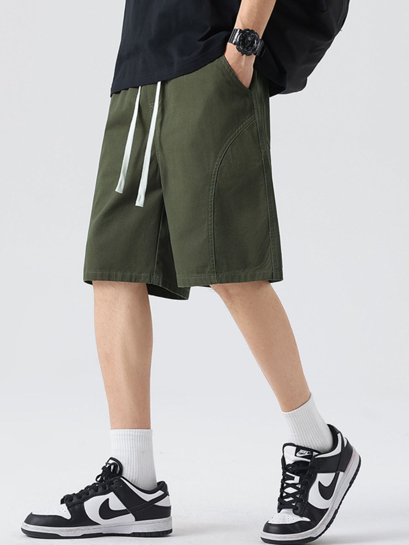 Men's Full Size Casual Loose-Fit Drawstring Shorts Plus Size | Tampa Bay Discounts