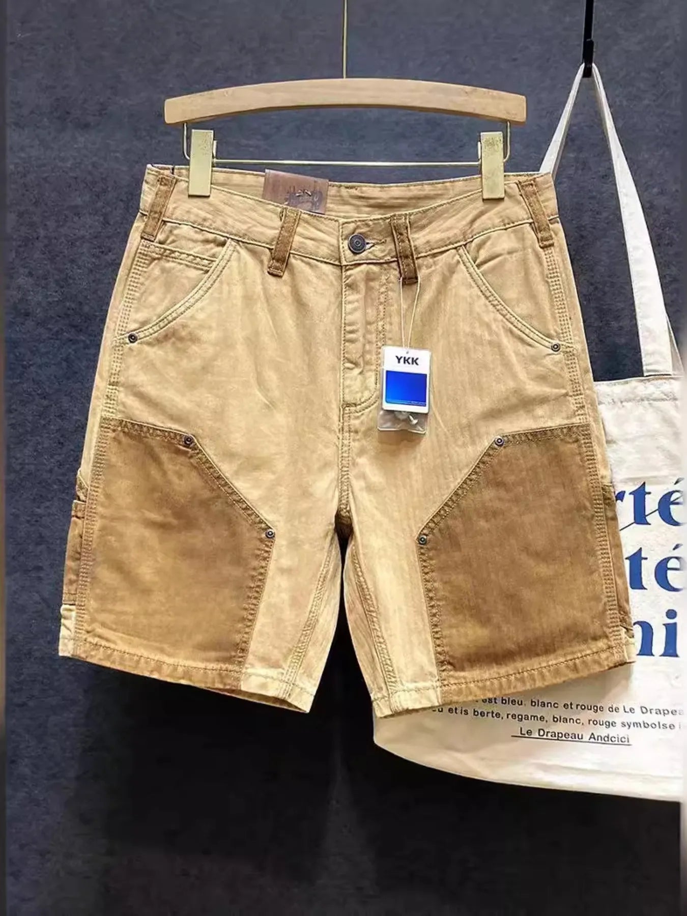 Men's Two-Tone Contrast Panel Casual Shorts | Tampa Bay Discounts