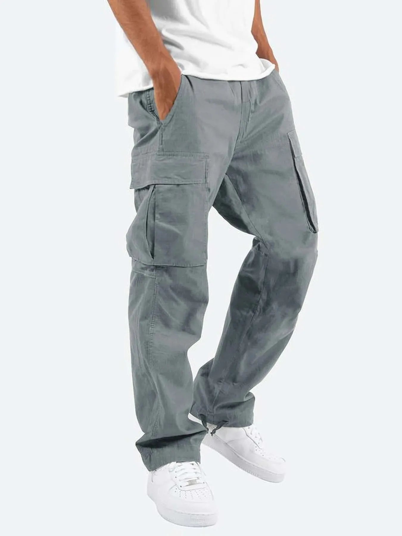 Men's Full Size Drawstring Cargo Pants Plus Size | Tampa Bay Discounts