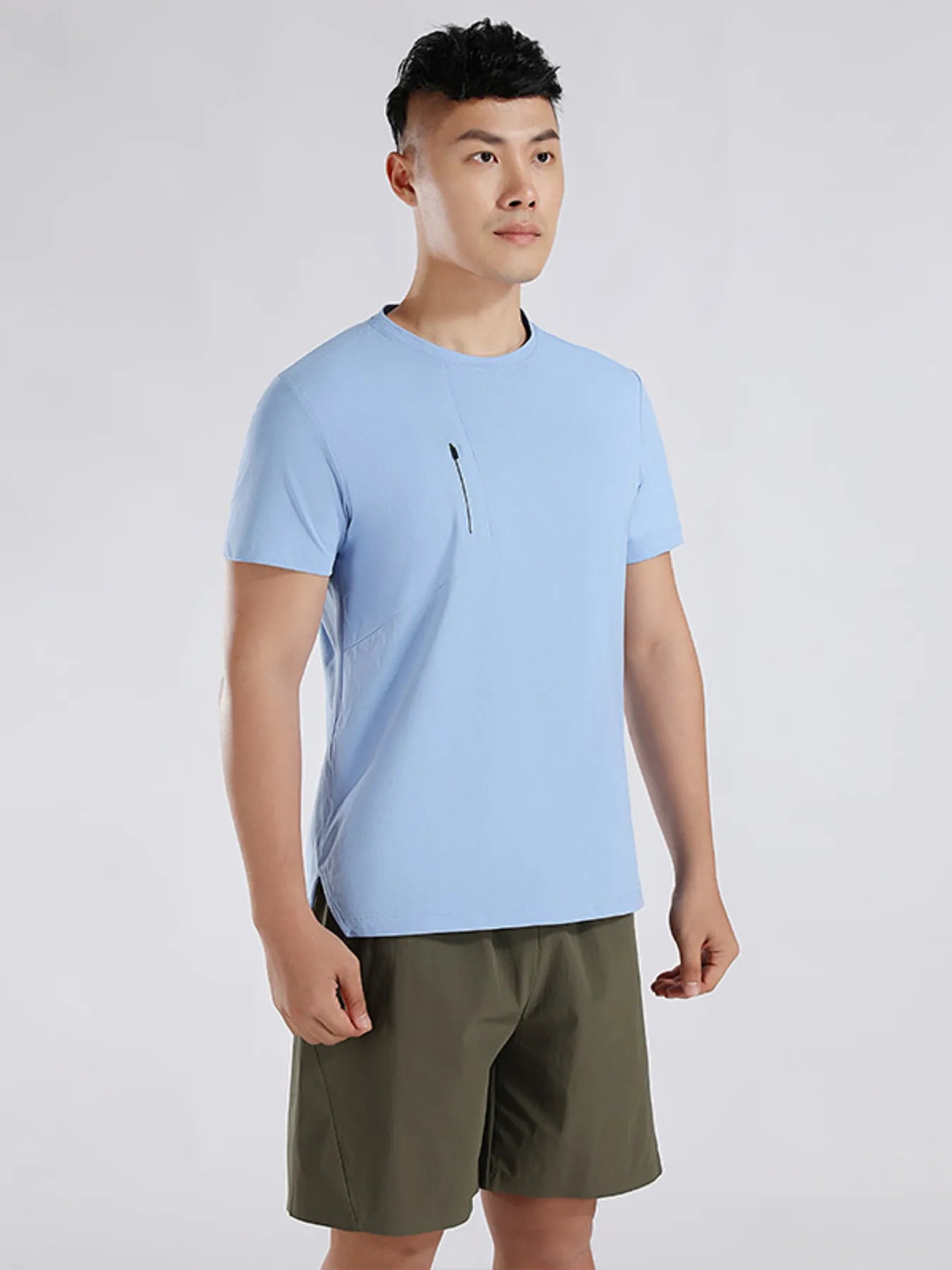 Men's Plus Size Round Neck Short Sleeve Active T-Shirt | Tampa Bay Discounts