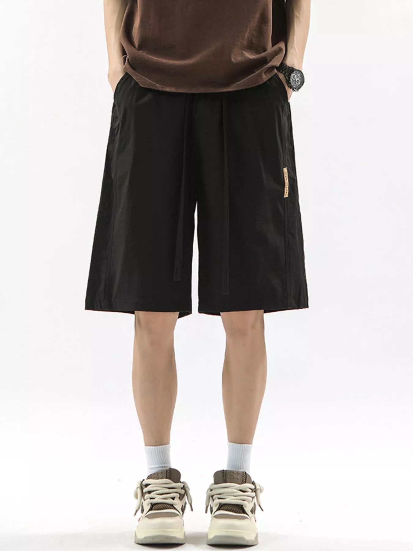 Men's Full Size Drawstring Casual Loose-Fit Pants Plus Size | Tampa Bay Discounts