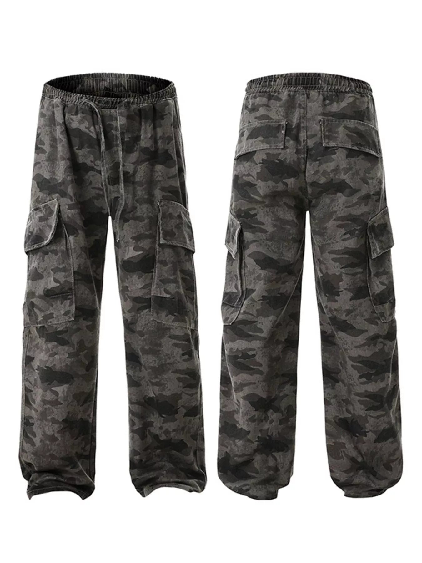 Men's Plus Size Camouflage Wide Leg Pants | Tampa Bay Discounts