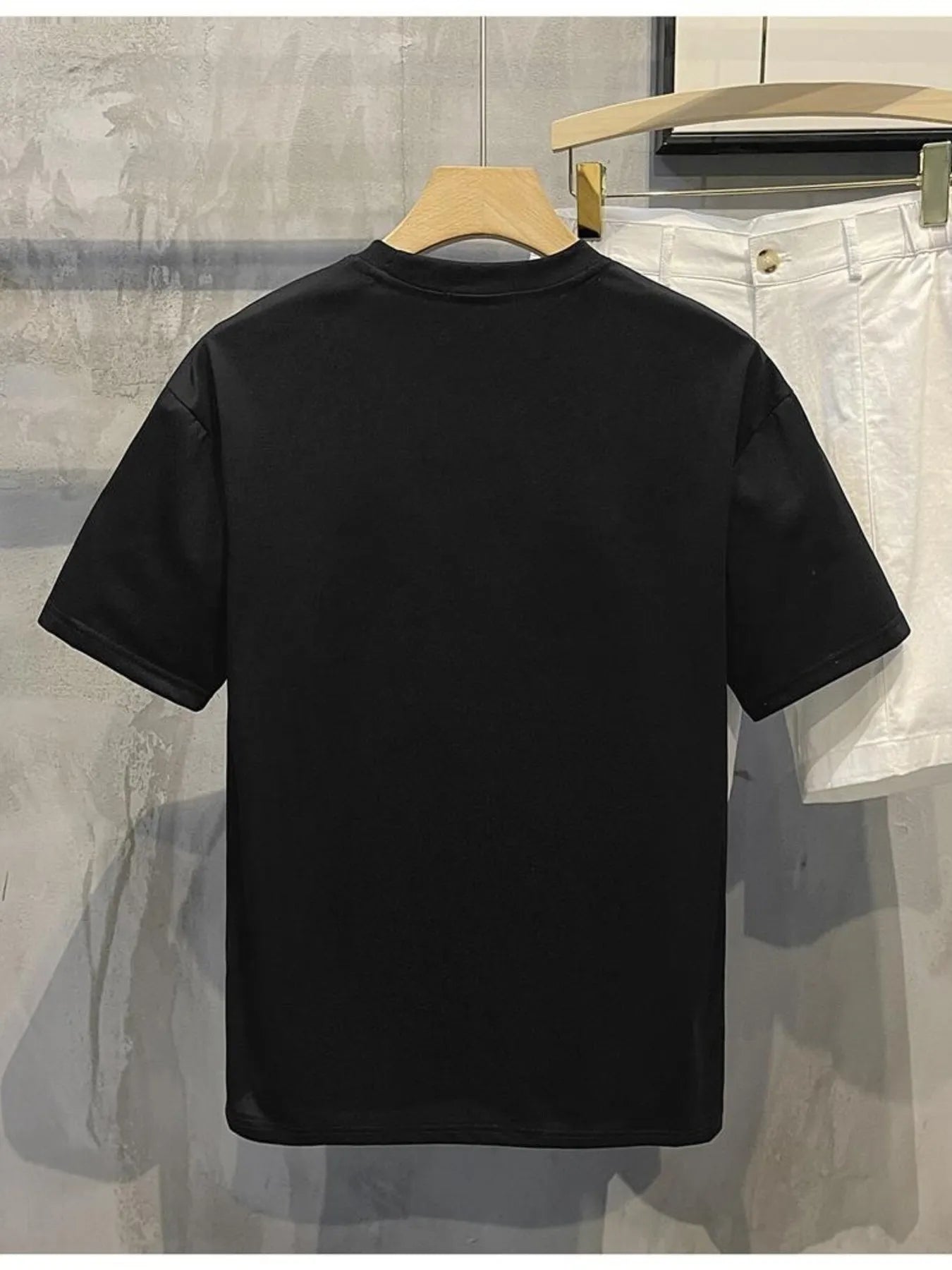 Men's Full Size Letter Round Neck Short Sleeve T-Shirt Plus Size | Tampa Bay Discounts