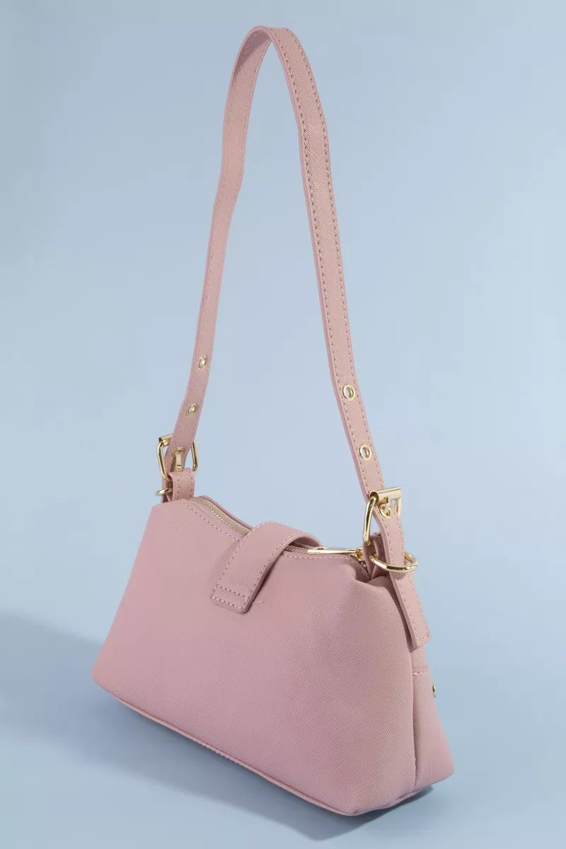 fame-studded-saffiano-buckle-strap-shoulder-bag 3