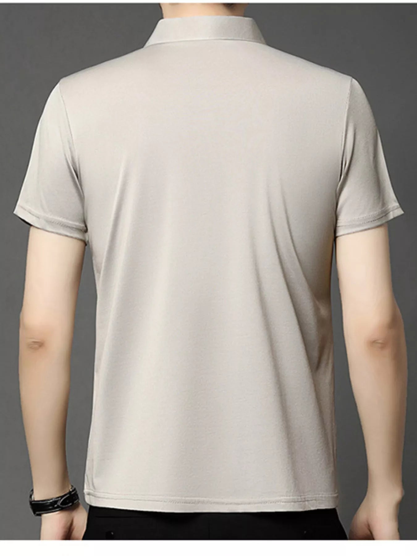 Men's Plus Size Button Detail Short Sleeve Polo | Tampa Bay Discounts