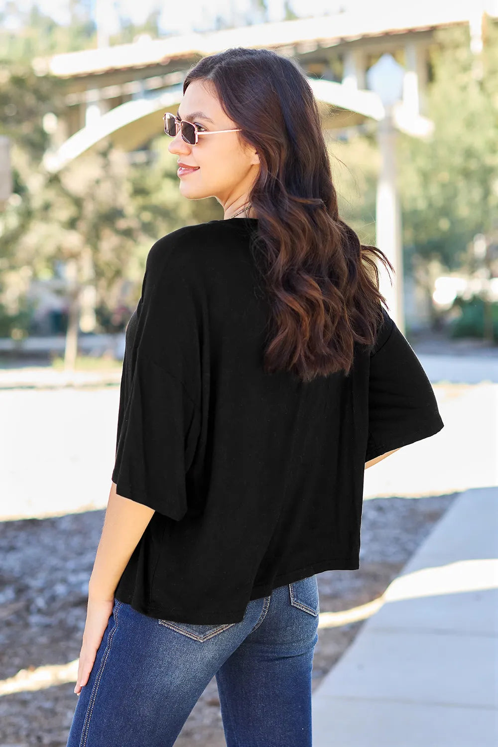 basic-bae-full-size-round-neck-drop-shoulder-t-shirt image 6