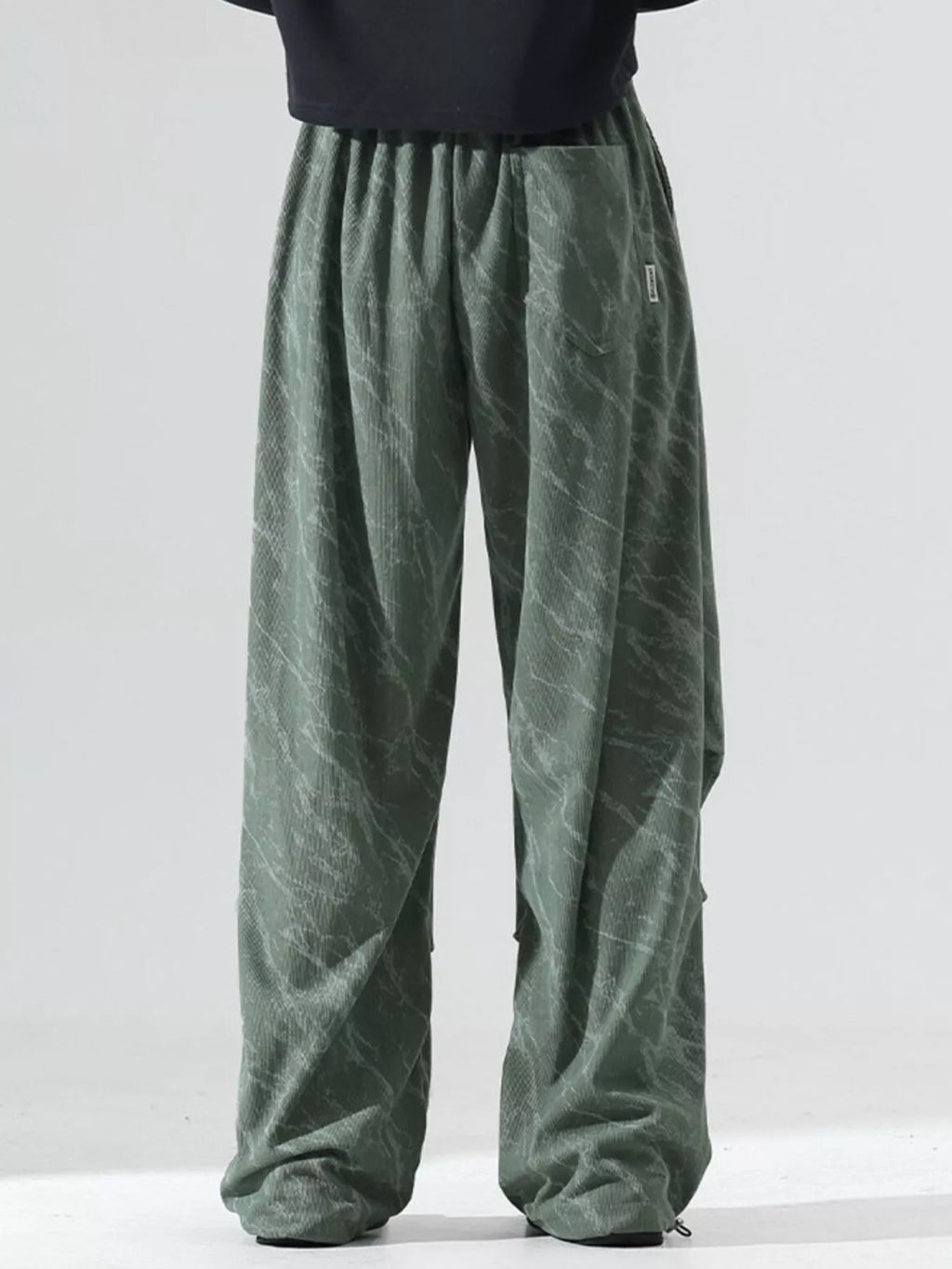 Men's Plus Size Vintage Wash Wide Leg Pants | Tampa Bay Discounts