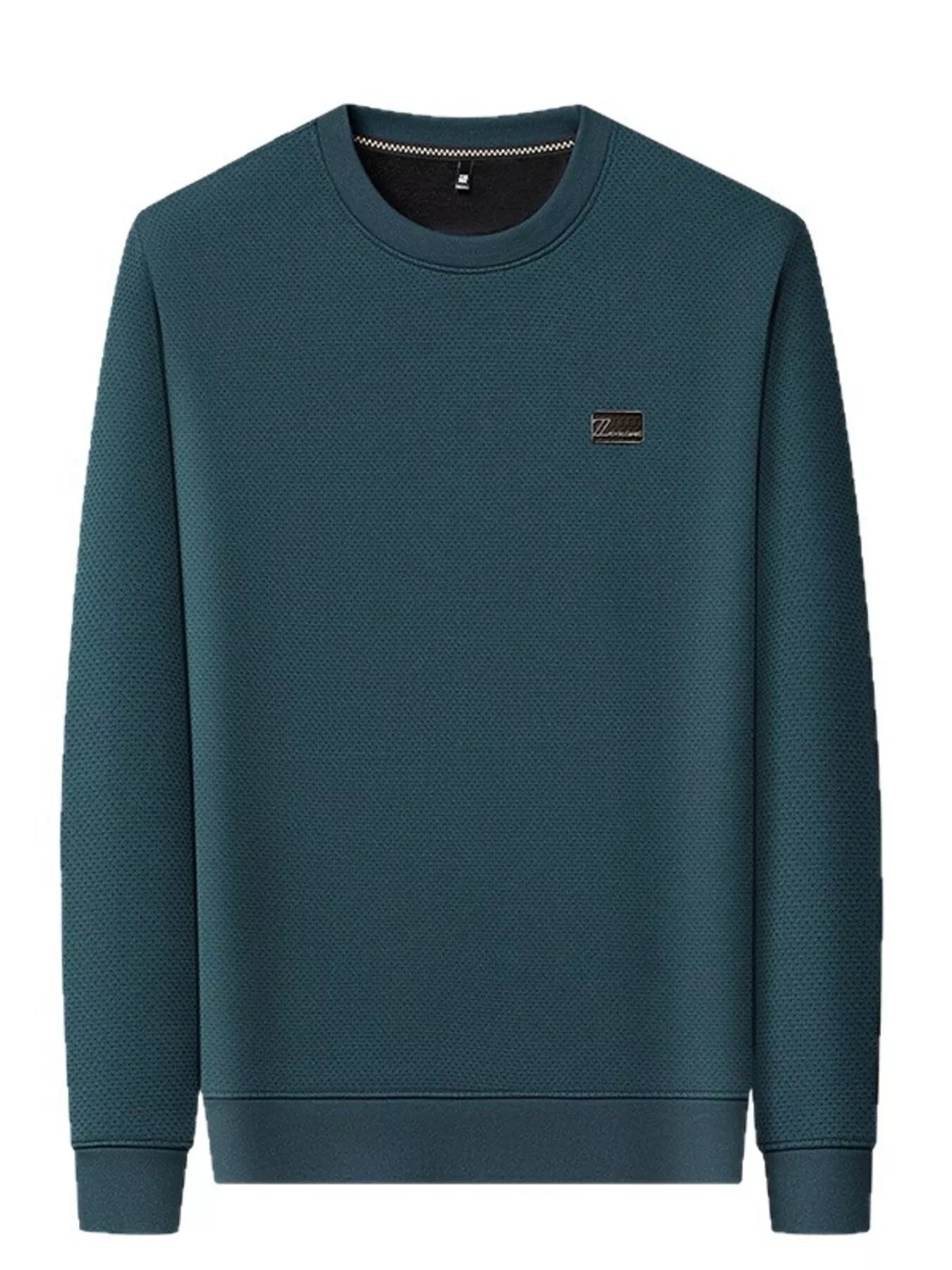 Men's Plus Size Textured Long Sleeve Casual T-Shirt | Tampa Bay Discounts