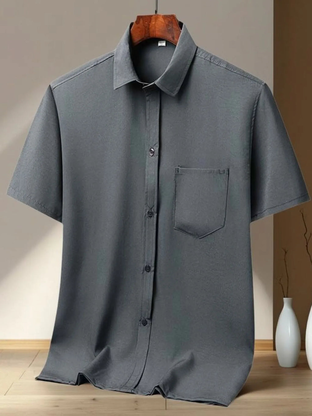 Men's Full Size Button Up Short Sleeve Shirt Plus Size | Tampa Bay Discounts