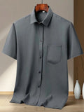 Men's Full Size Button Up Short Sleeve Shirt Plus Size | Tampa Bay Discounts
