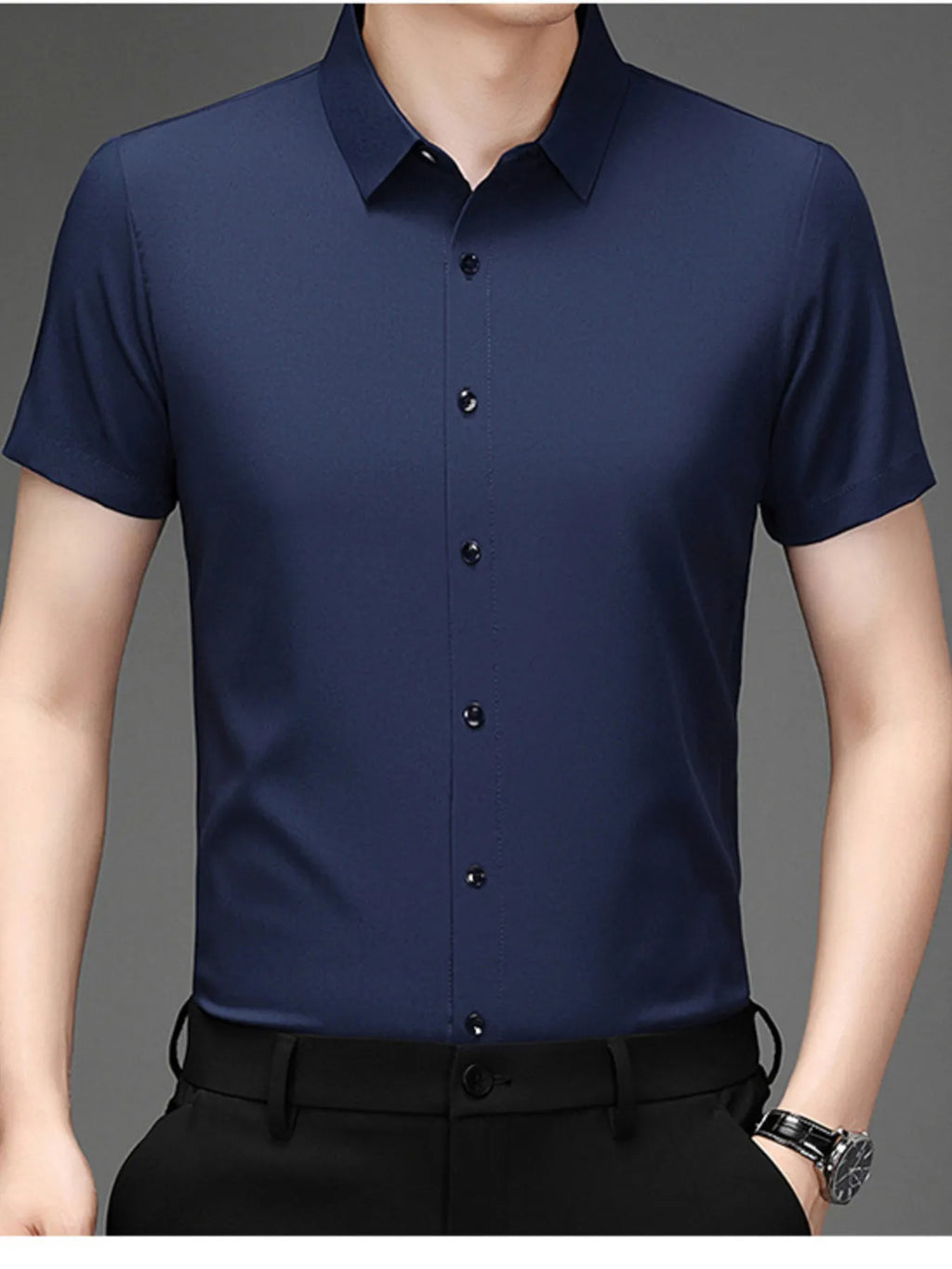 Men's Plus Size Button Up Short Sleeve Shirt | Tampa Bay Discounts