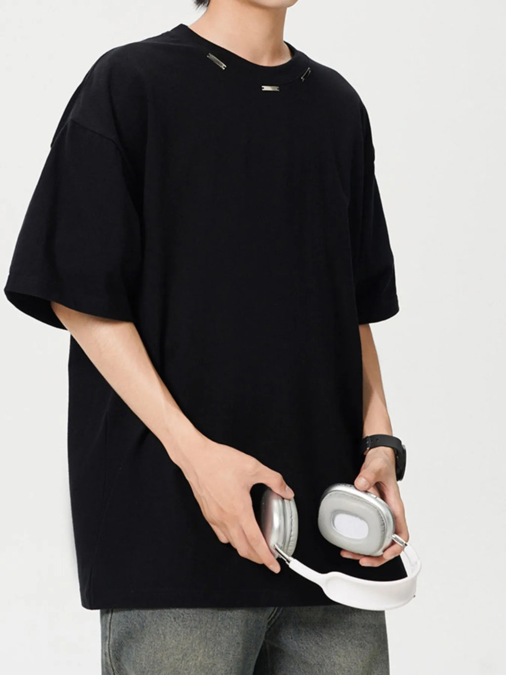 Men's Plus Size Oversized Crew Neck Short Sleeve T-Shirt | Tampa Bay Discounts