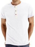 Men's Short Sleeve Henley Polo Shirt | Tampa Bay Discounts