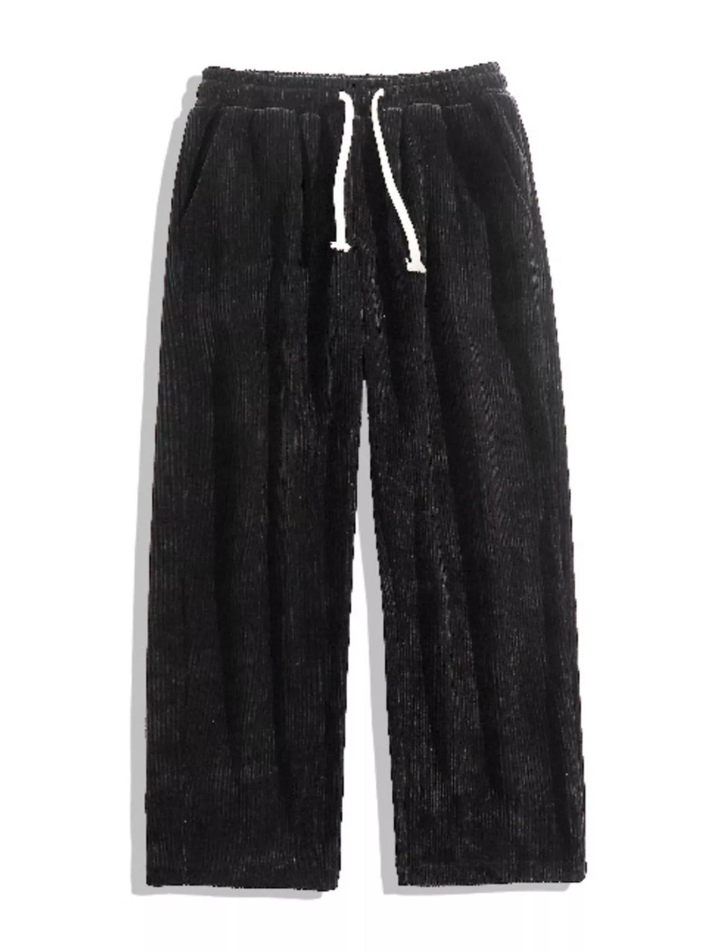 Men's Full Size Drawstring Wide Leg Corduroy Pants Plus Size | Tampa Bay Discounts