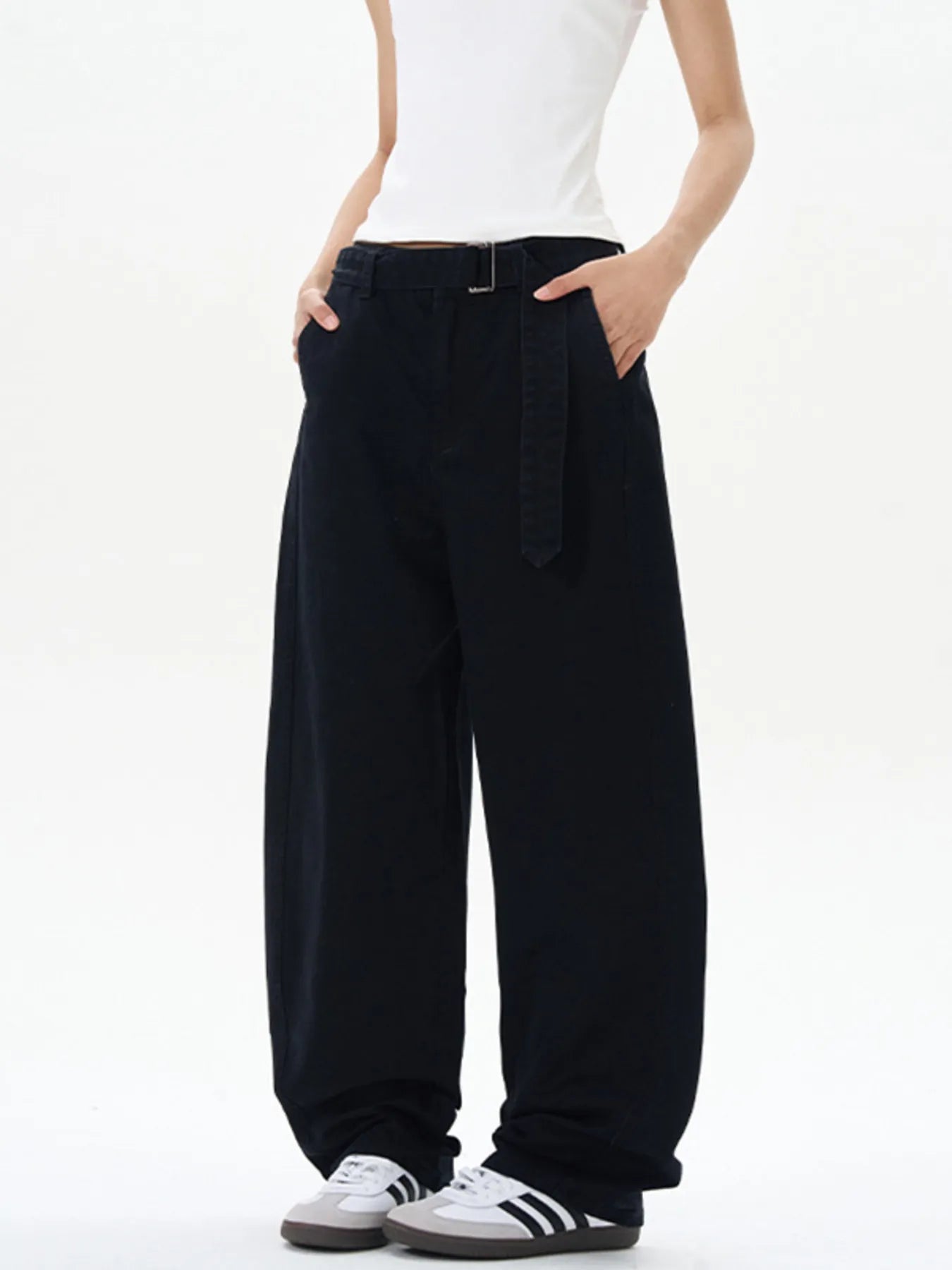 Men's Full Size Washed Wide Leg Cargo Pants Plus Size | Tampa Bay Discounts