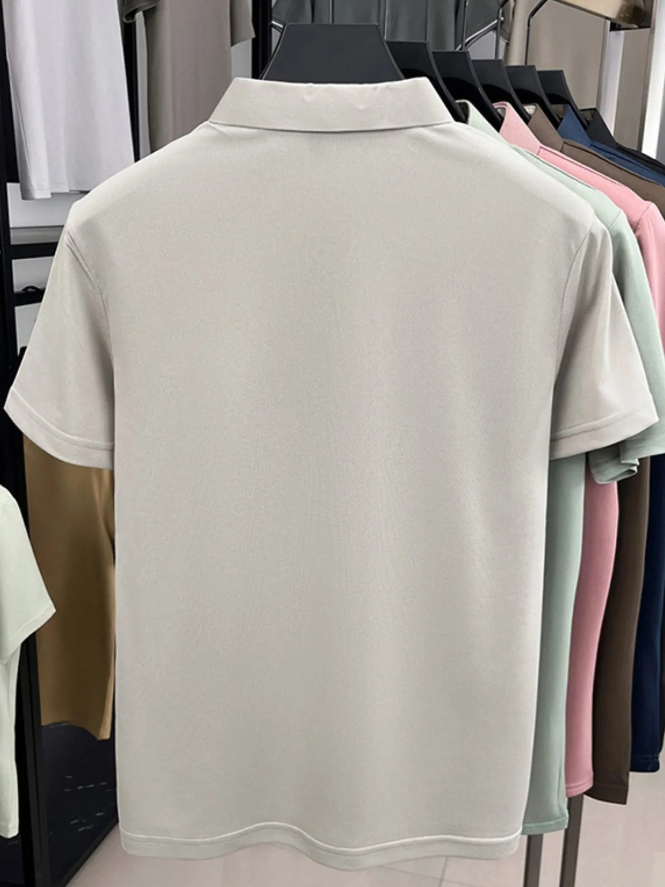 Men's Plus Size Button Detail Short Sleeve Polo | Tampa Bay Discounts