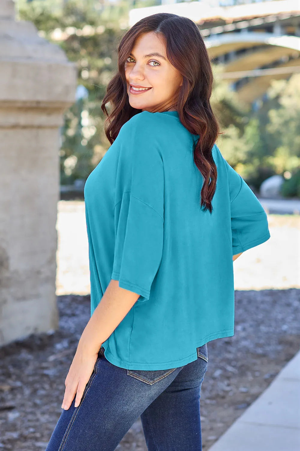 basic-bae-full-size-round-neck-drop-shoulder-t-shirt image 13