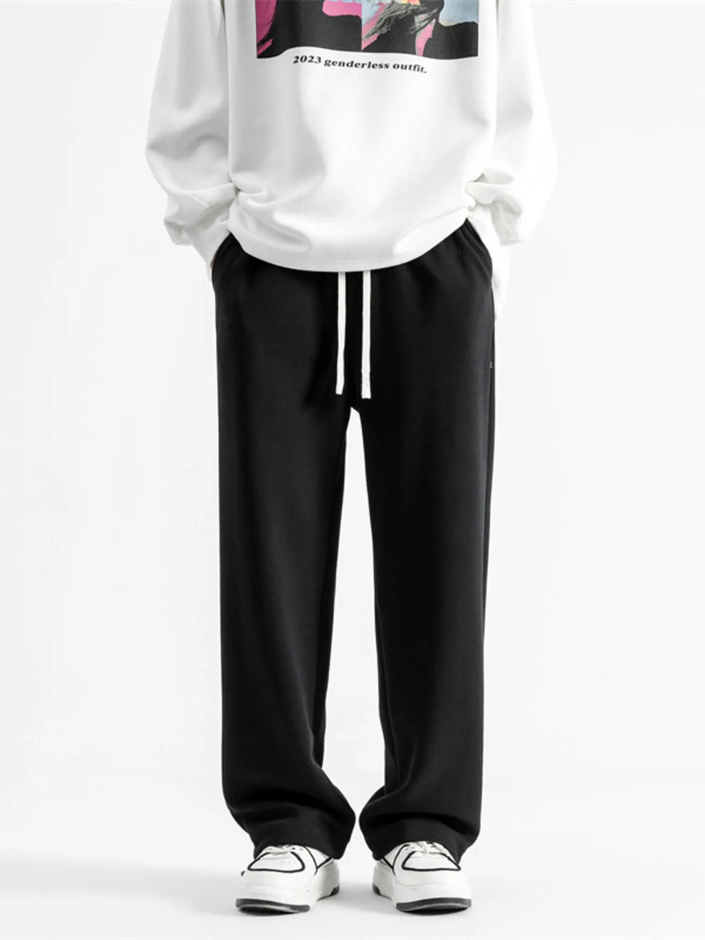 Men's Full Size Drawstring Wide Leg Pants Plus Size | Tampa Bay Discounts