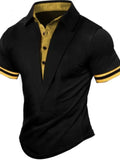 Men's Collared Neck Contrast Short Sleeve Polo | Tampa Bay Discounts