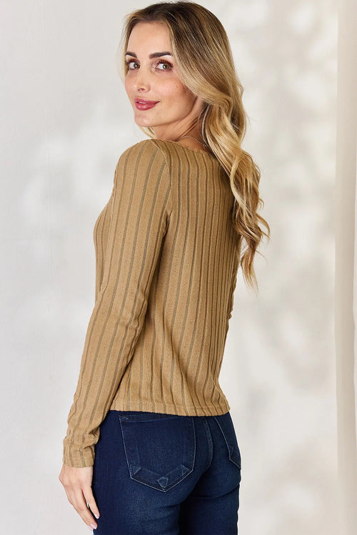 basic-bae-full-size-ribbed-long-sleeve-t-shirt image 2
