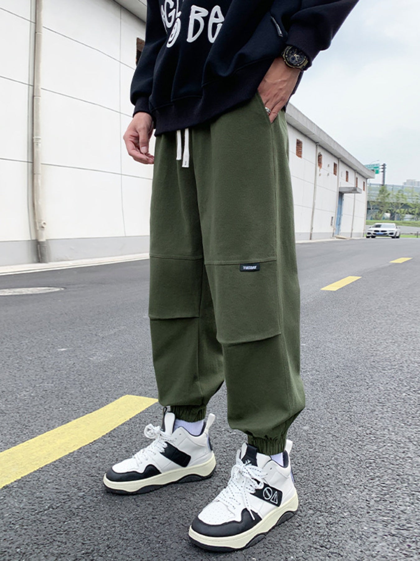 Men's Plus Size Drawstring Joggers with Pockets | Tampa Bay Discounts