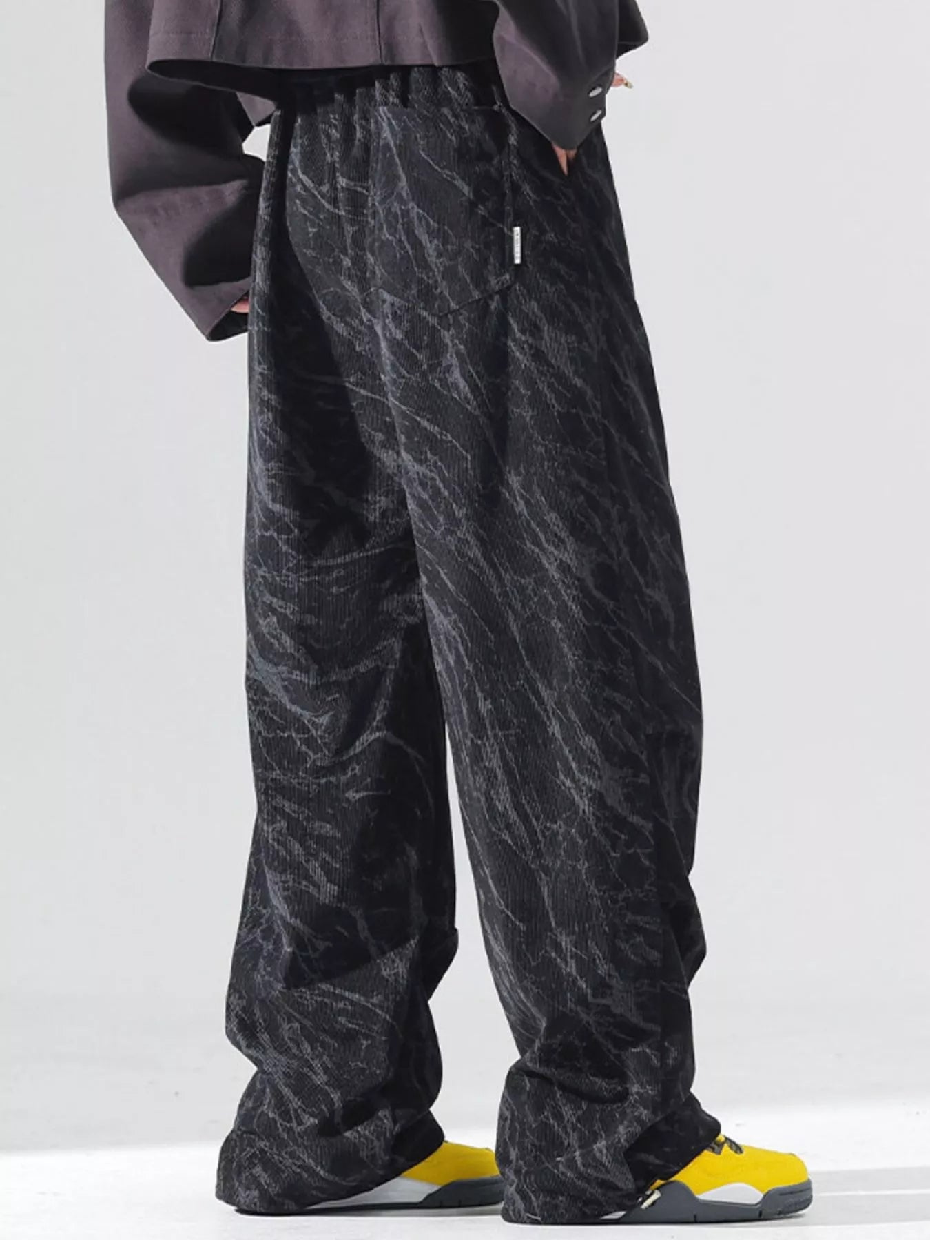 Men's Plus Size Vintage Wash Wide Leg Pants | Tampa Bay Discounts
