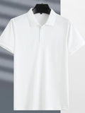 Men's Plus Size Button Detail Short Sleeve Polo | Tampa Bay Discounts
