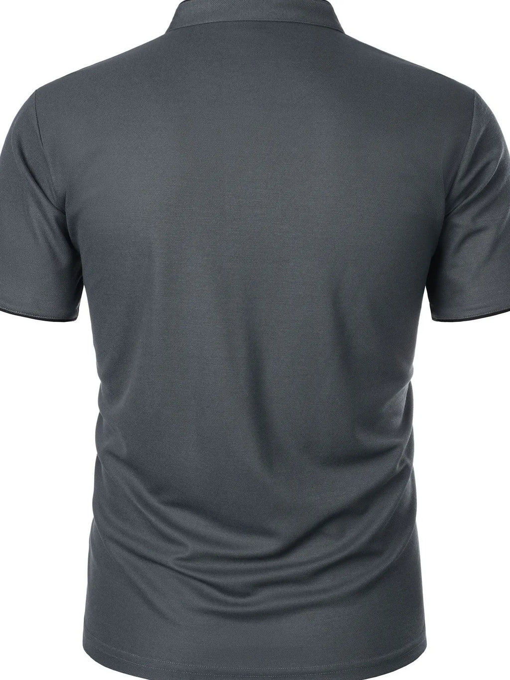 Men's Full Size Short Sleeve Contrast Trim Polo Plus Size | Tampa Bay Discounts