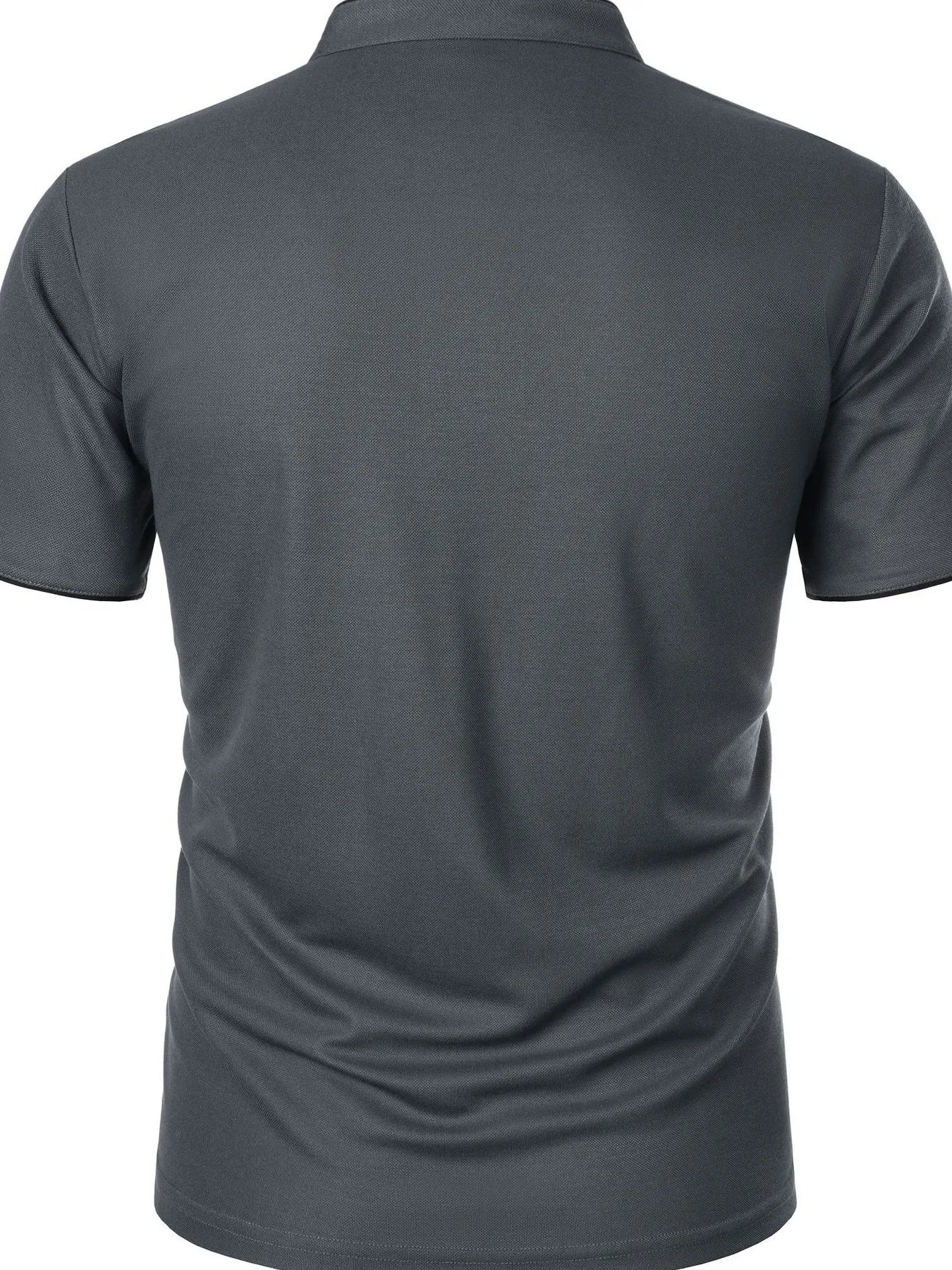 Men's Full Size Short Sleeve Contrast Trim Polo Plus Size | Tampa Bay Discounts