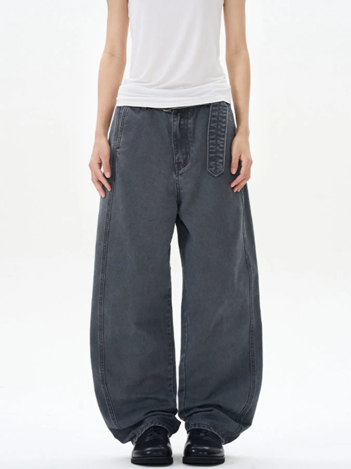 Men's Full Size Washed Wide Leg Cargo Pants Plus Size | Tampa Bay Discounts