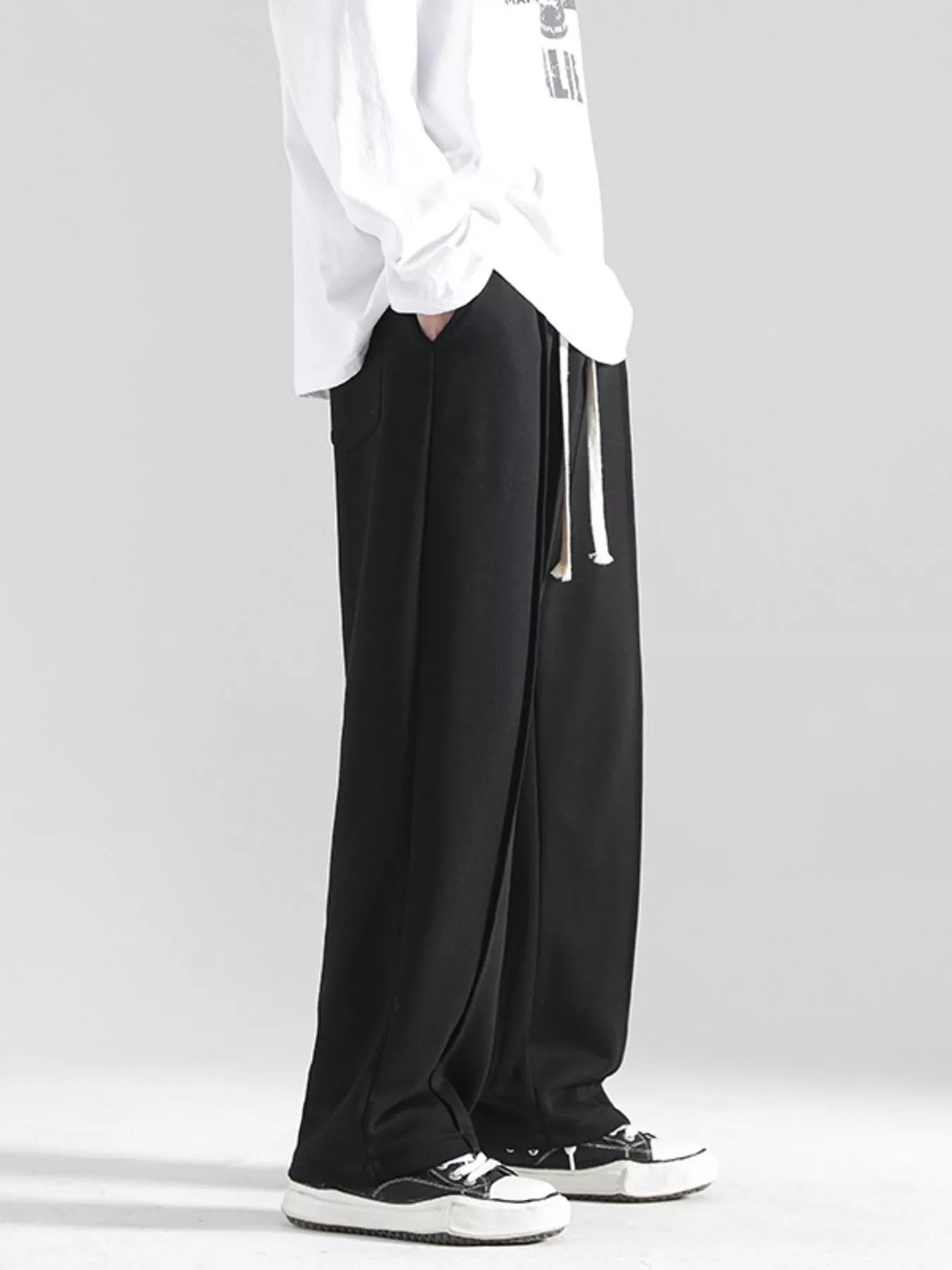 Men's Plus Size Casual Wide Leg Drawstring Pants | Tampa Bay Discounts