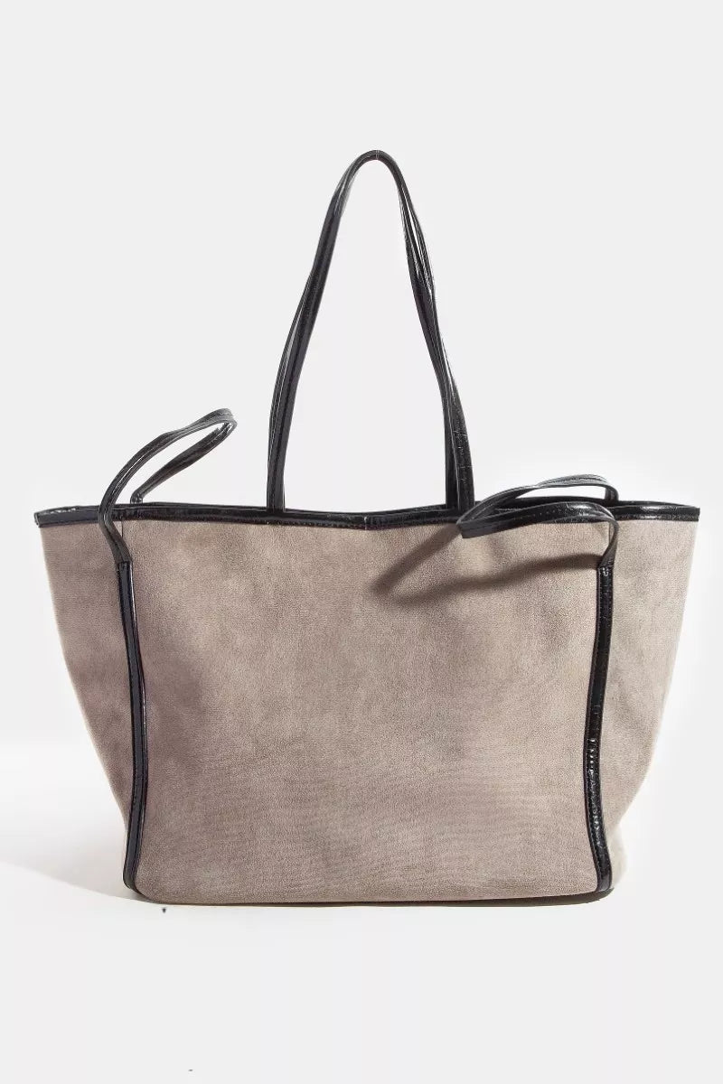 fame-suede-tote-faux-leather-trim-shoulder-strap 10