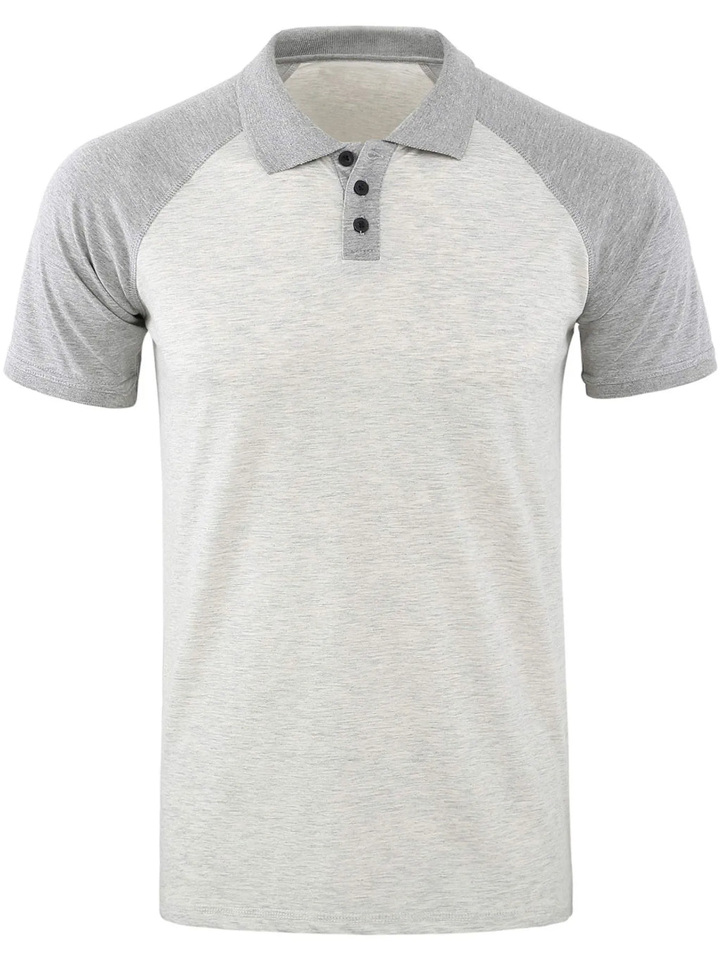 Men's Casual Raglan Sleeve Two-Tone Polo Shirt | Tampa Bay Discounts