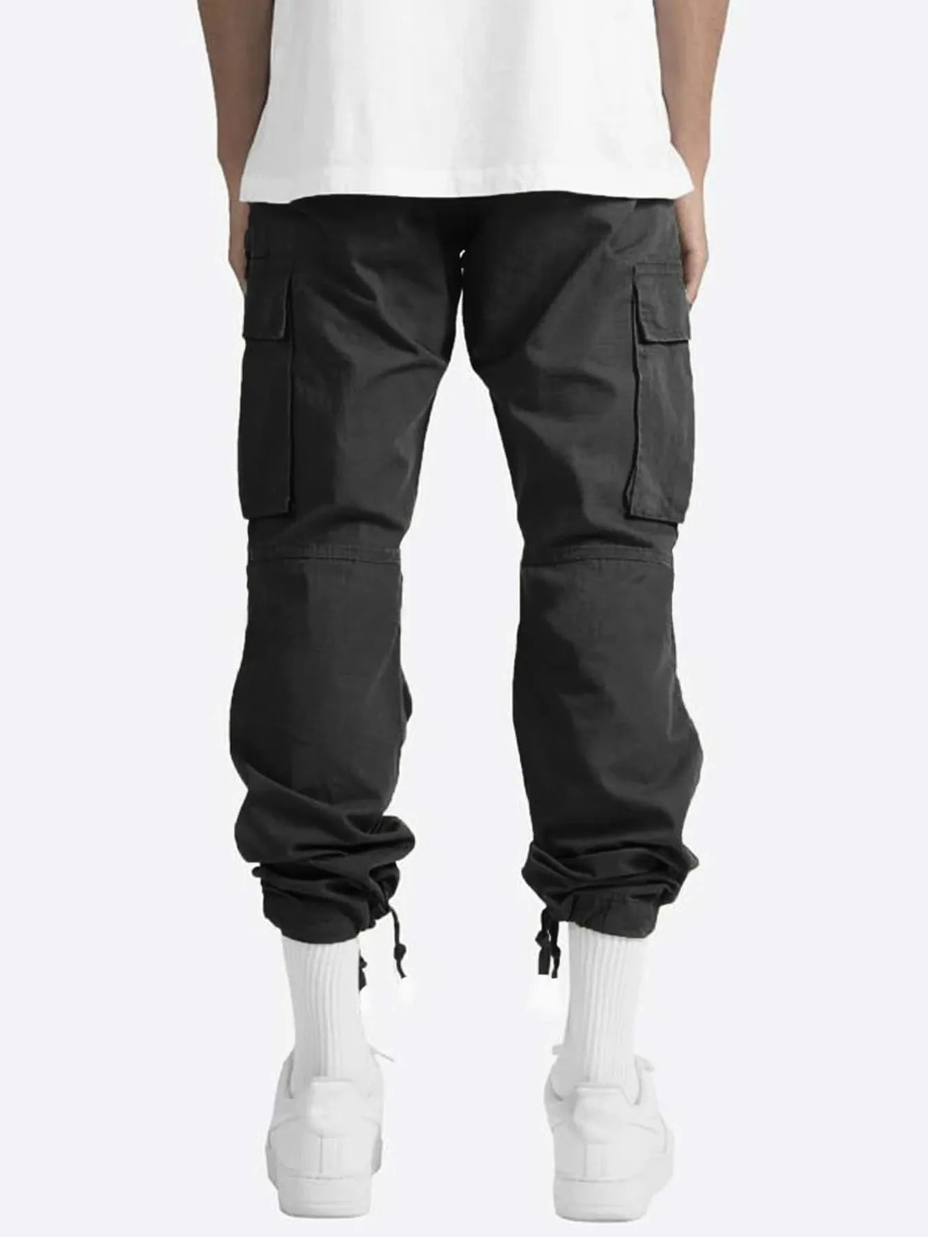 Men's Full Size Drawstring Cargo Pants Plus Size | Tampa Bay Discounts