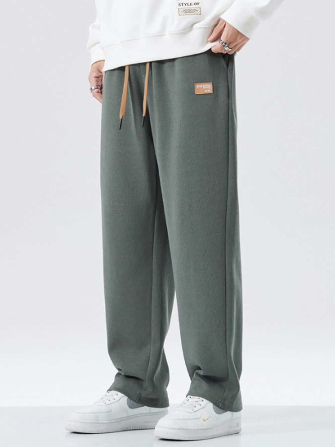 Men's Full Size Drawstring Wide Leg Pants Plus Size | Tampa Bay Discounts