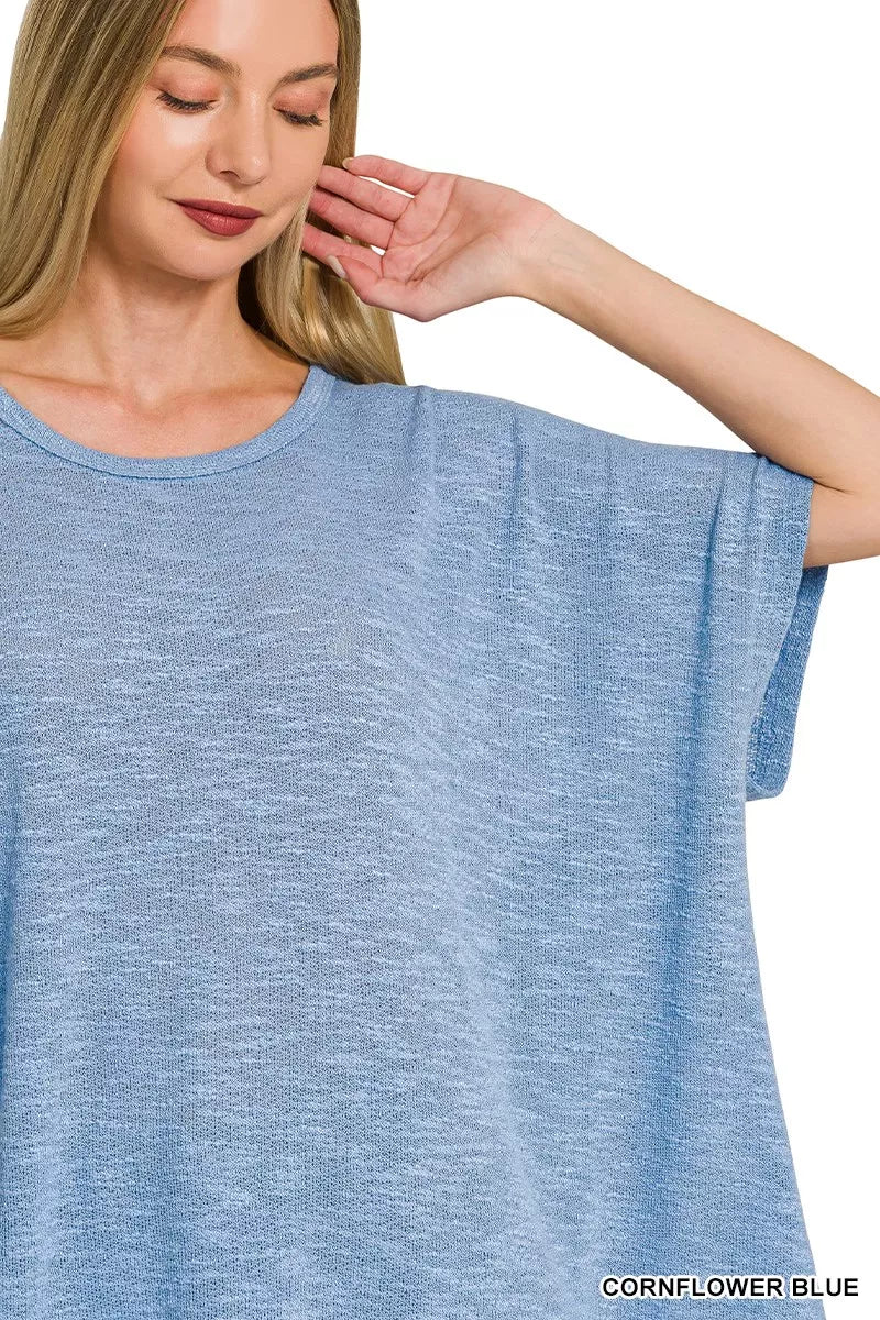 zenana-oversized-slub-hacci-top-2 image 2