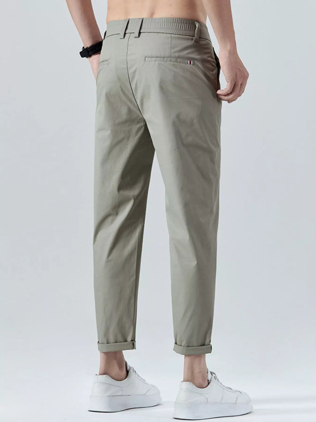 Men's Casual Straight-Leg Cropped Pants | Tampa Bay Discounts