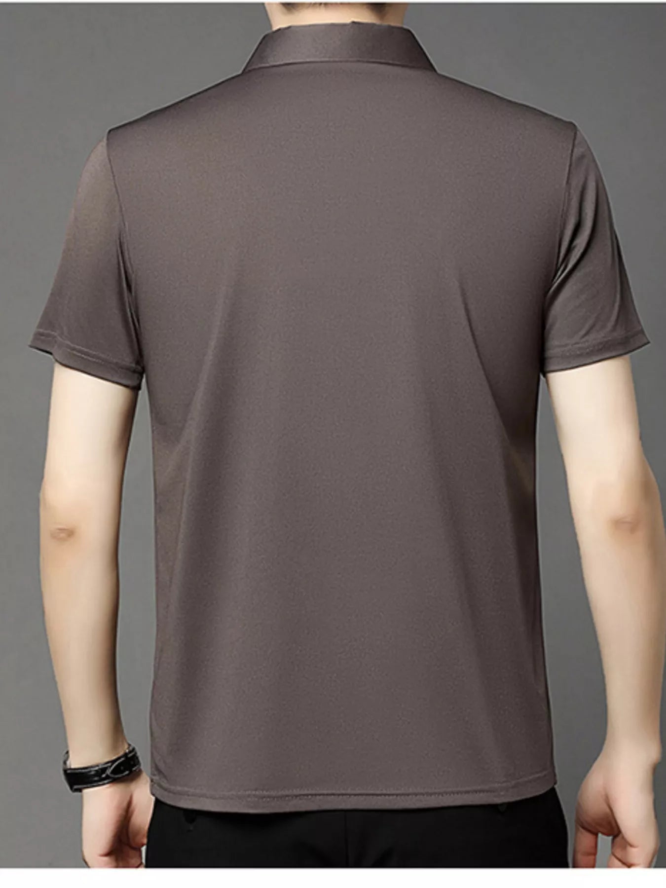 Men's Plus Size Button Detail Short Sleeve Polo | Tampa Bay Discounts