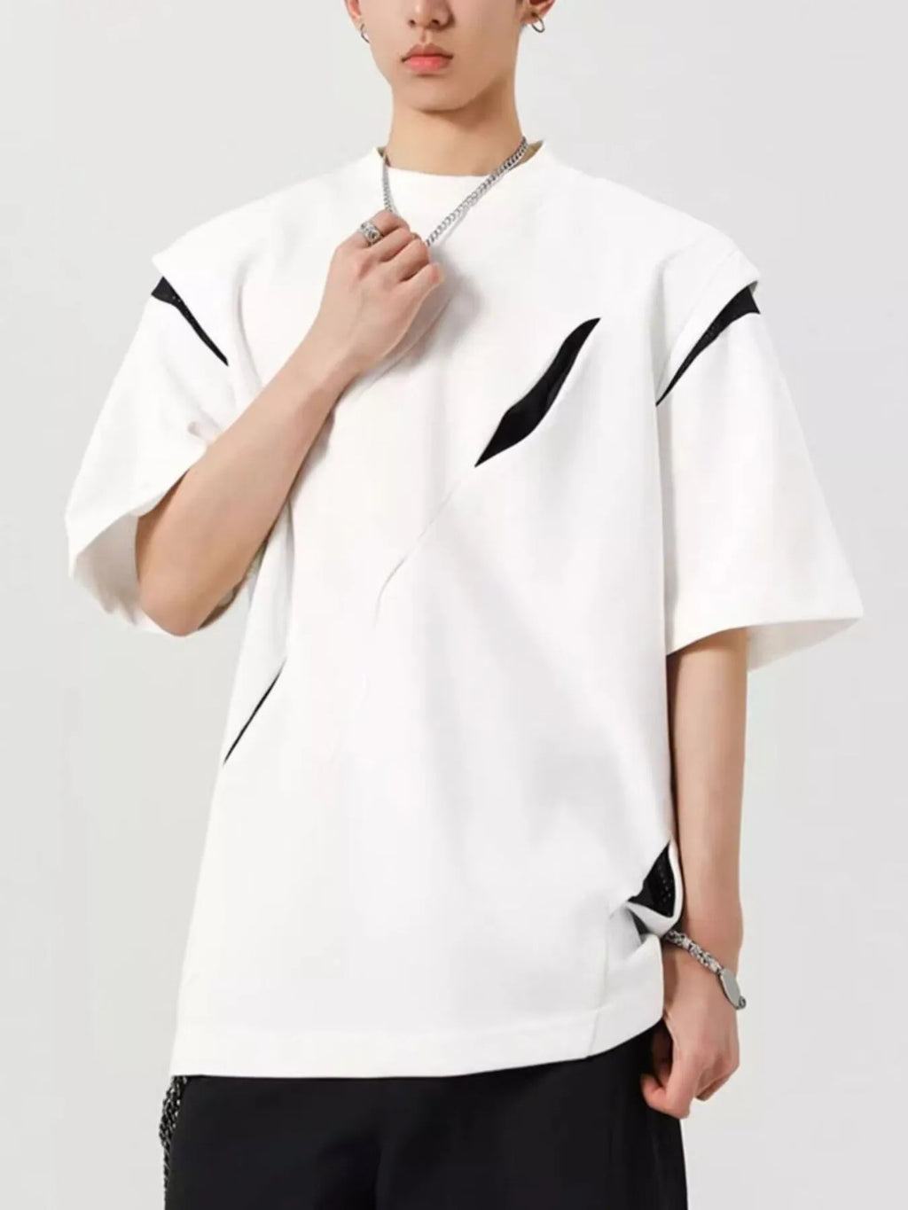 Men's Full Size Oversized Streetwear Short Sleeve T-Shirt Plus Size | Tampa Bay Discounts