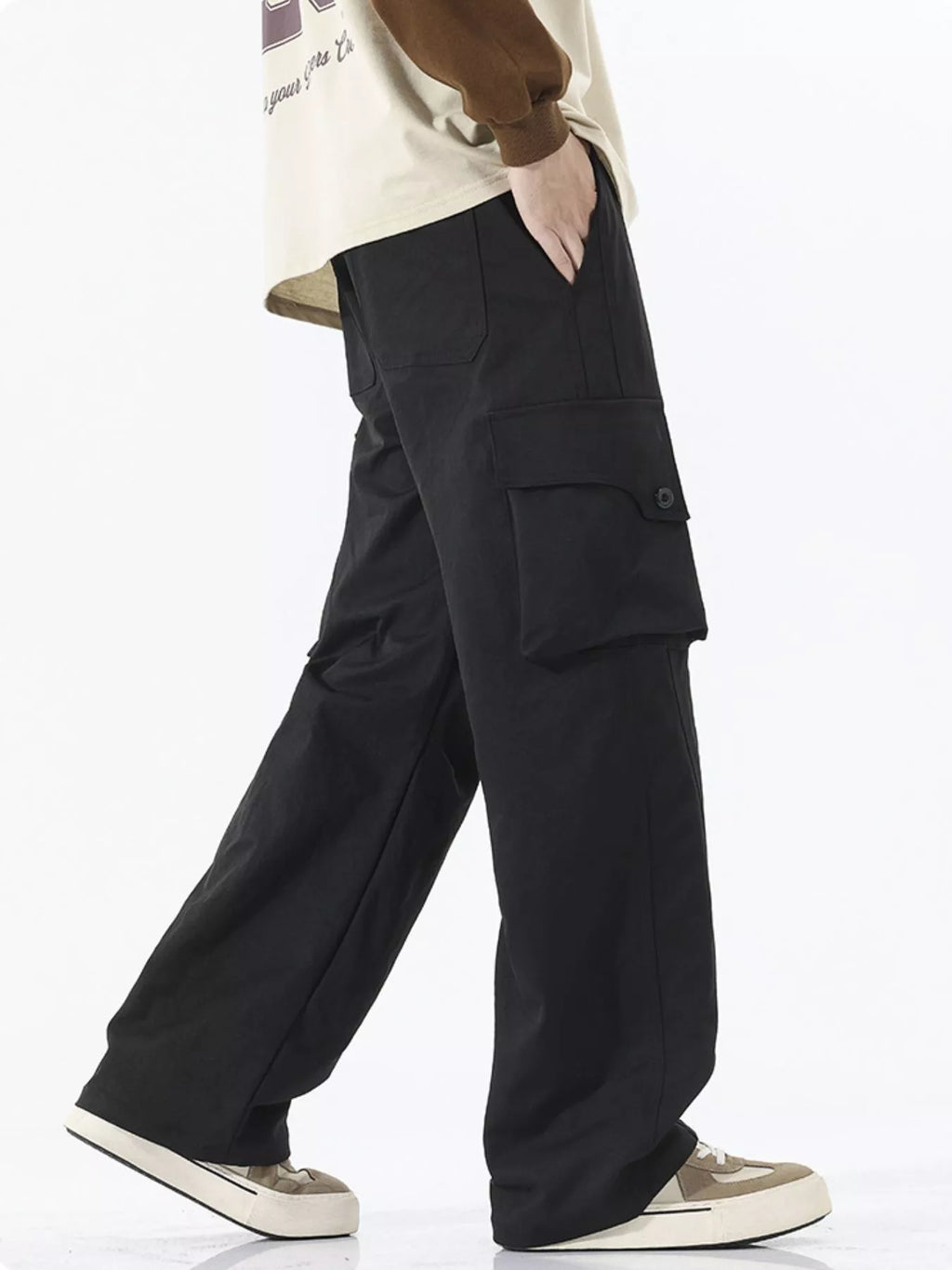 Men's Full Size Loose Fit Cargo Pants Plus Size | Tampa Bay Discounts