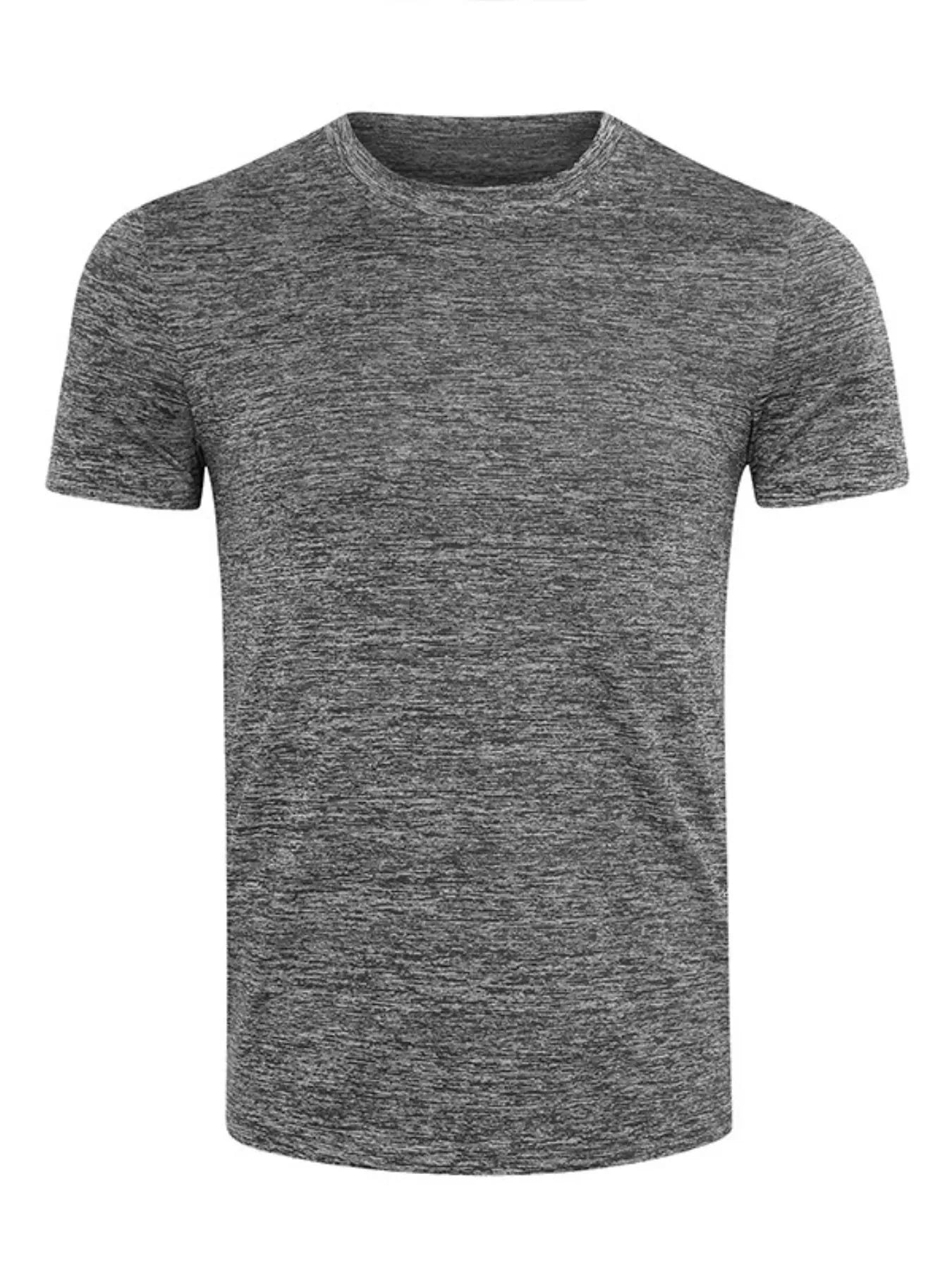Men's Heathered Casual Round Neck T-Shirt | Tampa Bay Discounts