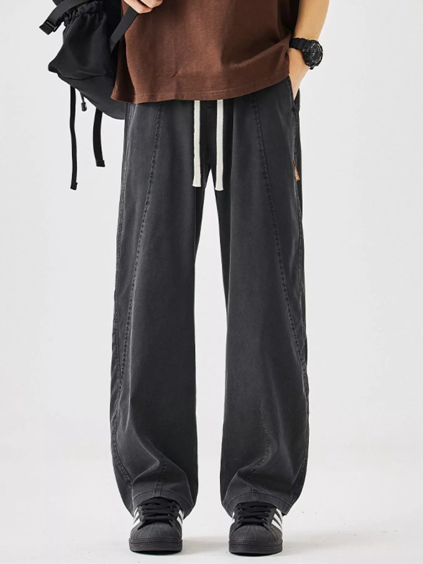 Men's Plus Size Casual Loose Wide Leg Pants | Tampa Bay Discounts