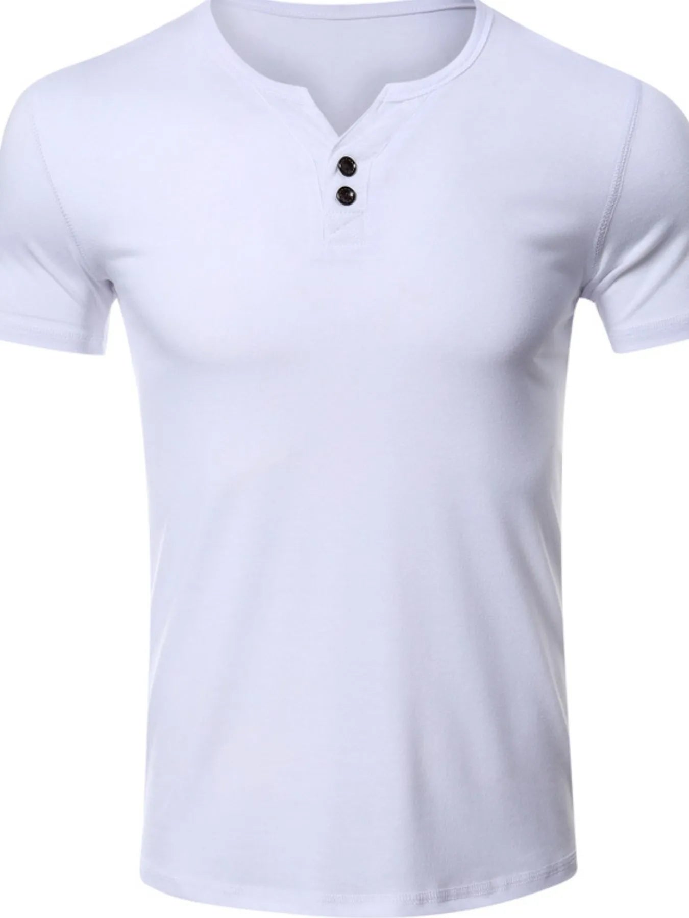 Men's Henley Short Sleeve Polo Top | Tampa Bay Discounts