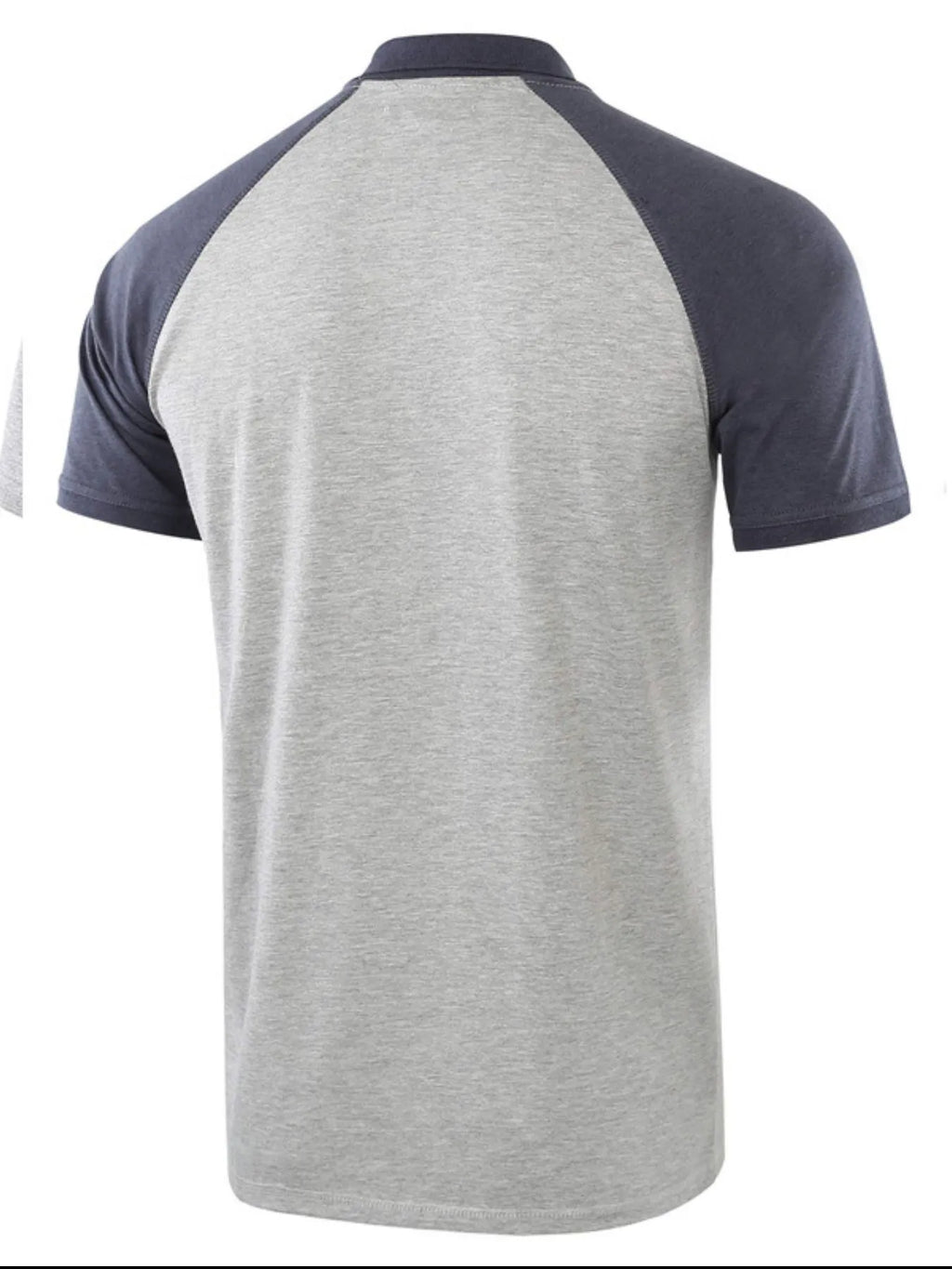Men's Casual Raglan Sleeve Two-Tone Polo Shirt | Tampa Bay Discounts