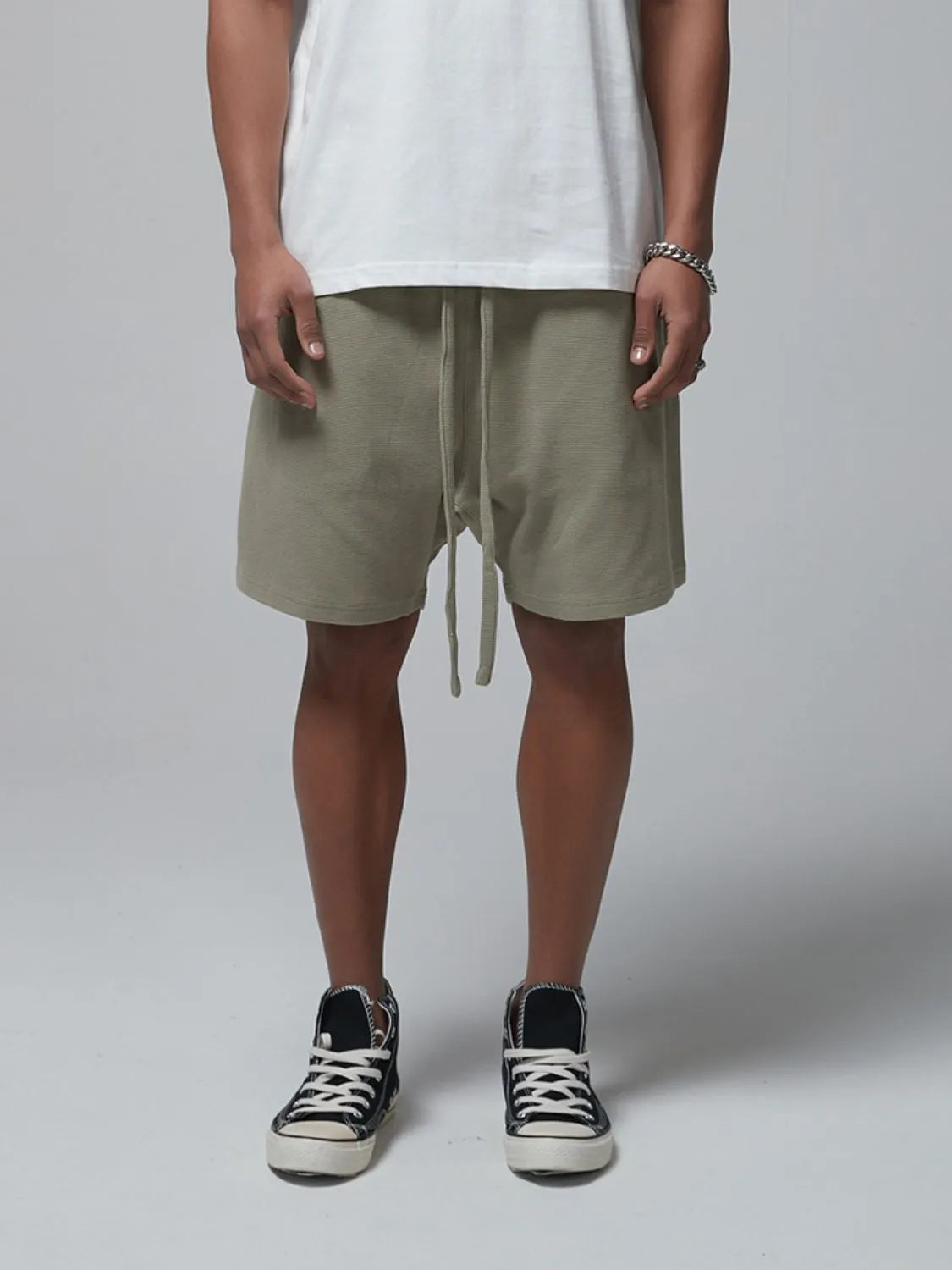 Men's Drawstring Waffle Shorts with Pockets | Tampa Bay Discounts